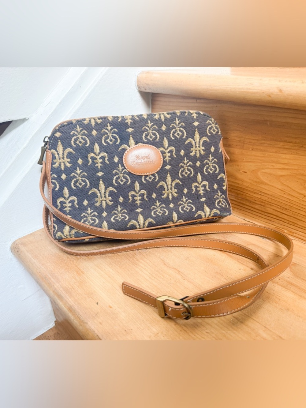 1990s Tapestry Crossbody Bag